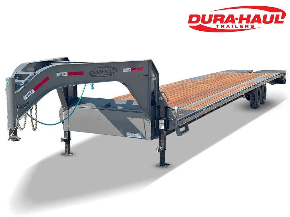 40' Dura-Haul DKO Gooseneck Hotshot Non-CDL Deckover Trailer Mega Ramps - (2) 8K Axles - Hotshot Non-CDL - DO 8K MR - TrailerSwap