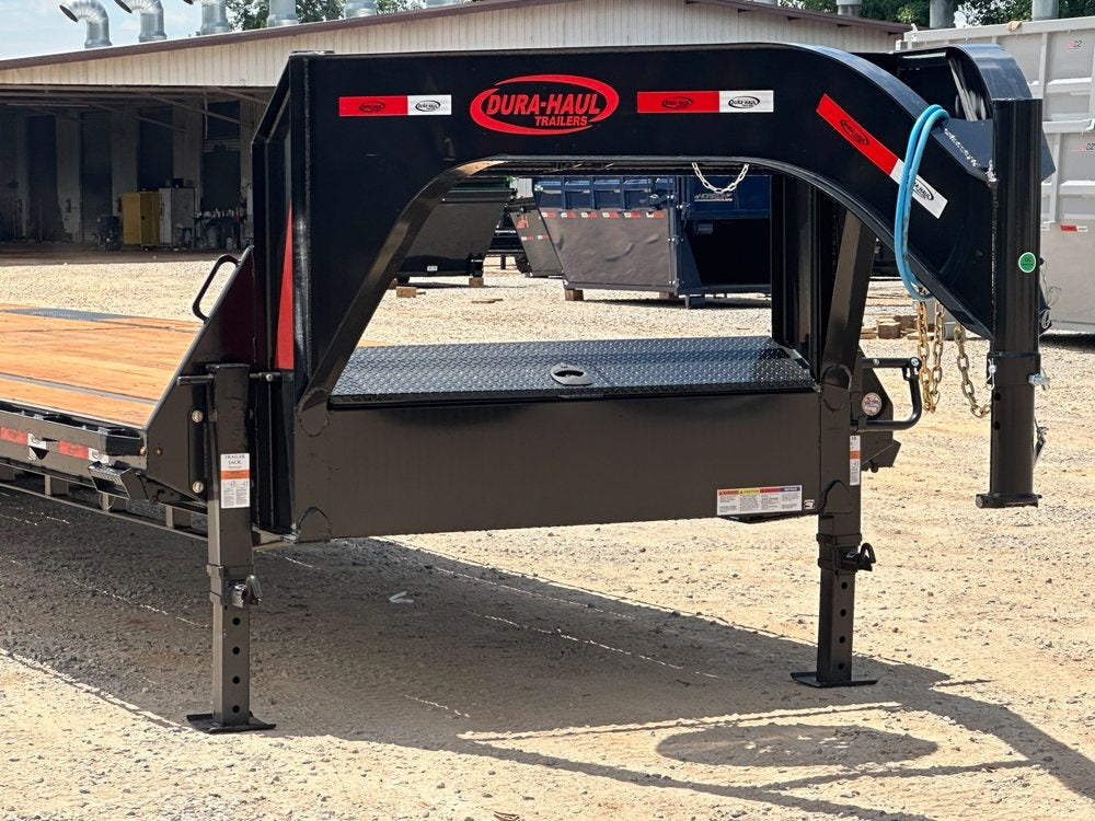 40' Dura-Haul DKO Gooseneck Hotshot Non-CDL Deckover Trailer Mega Ramps - (2) 8K Axles - Hotshot Non-CDL - DO 8K MR - TrailerSwap