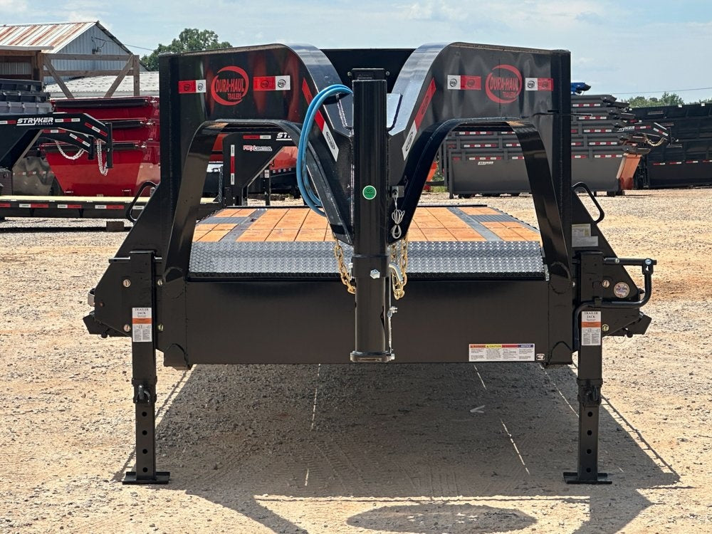 40' Dura-Haul DKO Gooseneck Hotshot Non-CDL Deckover Trailer Mega Ramps - (2) 8K Axles - Hotshot Non-CDL - DO 8K MR - TrailerSwap