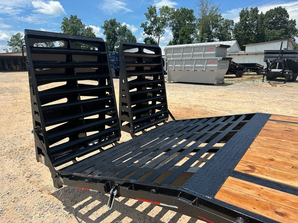 40' Dura-Haul DKO Gooseneck Hotshot Non-CDL Deckover Trailer Mega Ramps - (2) 8K Axles - Hotshot Non-CDL - DO 8K MR - TrailerSwap