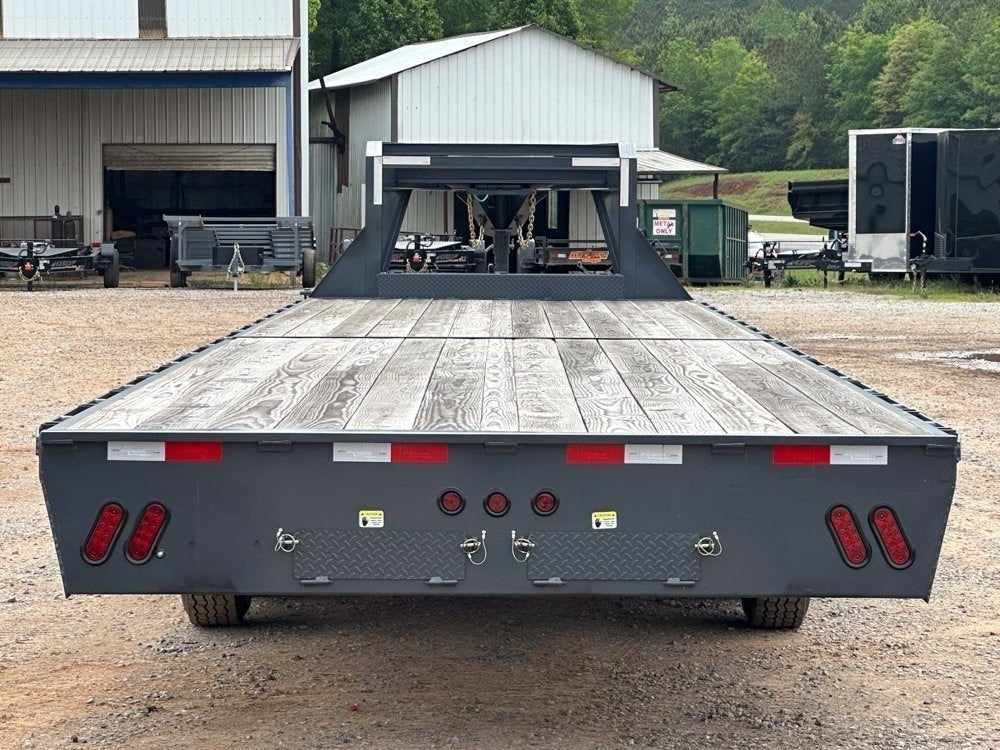 40' ECO Gooseneck (2) 7k Axles Straight 14k GVWR 14ply Tires - Hotshot Non-CDL - DO 7K SD - TrailerSwap
