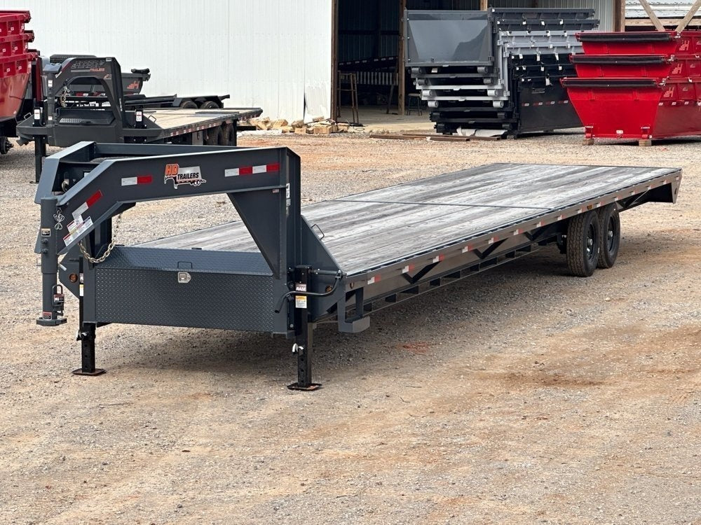 40' ECO Gooseneck (2) 7k Axles Straight 14k GVWR 14ply Tires - Hotshot Non-CDL - DO 7K SD - TrailerSwap