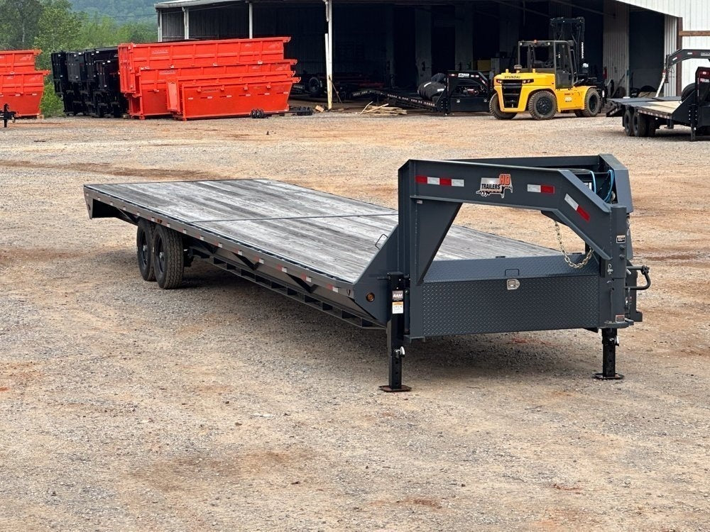 40' ECO Gooseneck (2) 7k Axles Straight 14k GVWR 14ply Tires - Hotshot Non-CDL - DO 7K SD - TrailerSwap