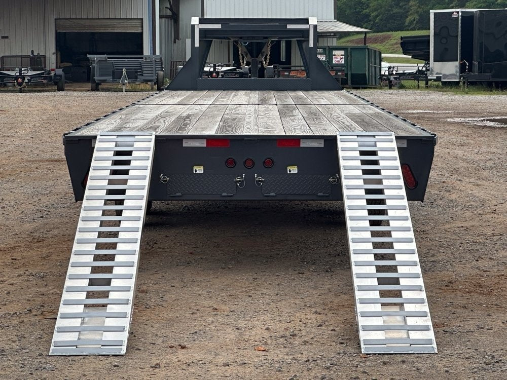 40' ECO Gooseneck (2) 7k Axles Straight 14k GVWR 14ply Tires - Hotshot Non-CDL - DO 7K SD - TrailerSwap