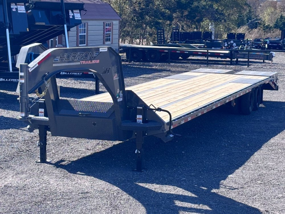 40' FHZ Gooseneck Deckover (2) 10K Axles Mega Ramps - Dual Wheel Deckover - DO 10K MR DW - TrailerSwap