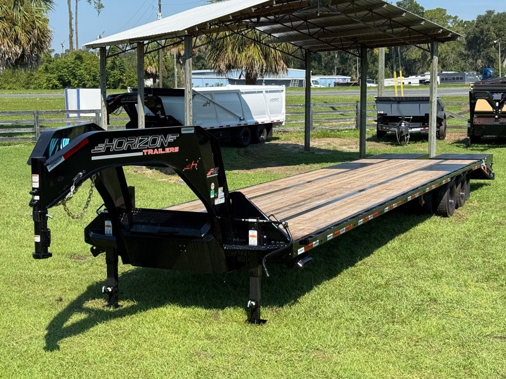 40' FHZ Gooseneck Deckover (2) 10K Axles Mega Ramps - Dual Wheel Deckover - DO 10K MR DW - TrailerSwap