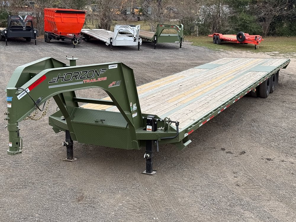 40' FHZ Gooseneck Deckover (2) 10K Axles Straight Deck - Dual Wheel Deckover - DO 10K SD DW - TrailerSwap