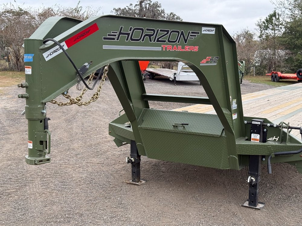 40' FHZ Gooseneck Deckover (2) 10K Axles Straight Deck - Dual Wheel Deckover - DO 10K SD DW - TrailerSwap
