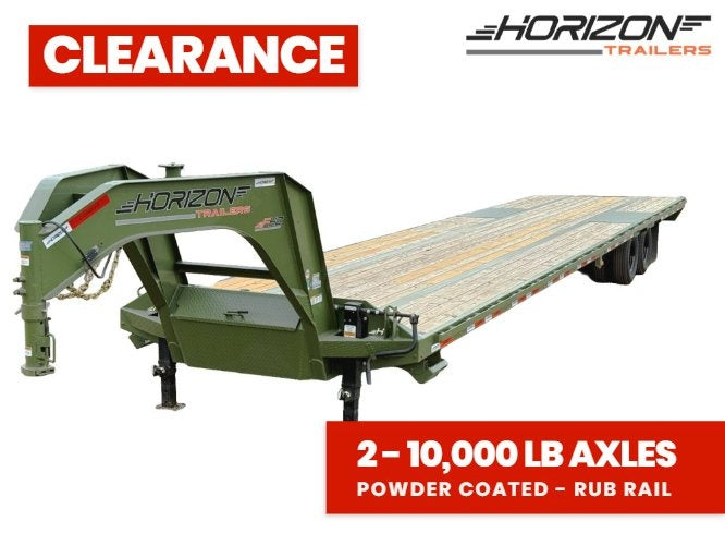 40' FHZ Gooseneck Deckover (2) 10K Axles Straight Deck - Dual Wheel Deckover - DO 10K SD DW - TrailerSwap