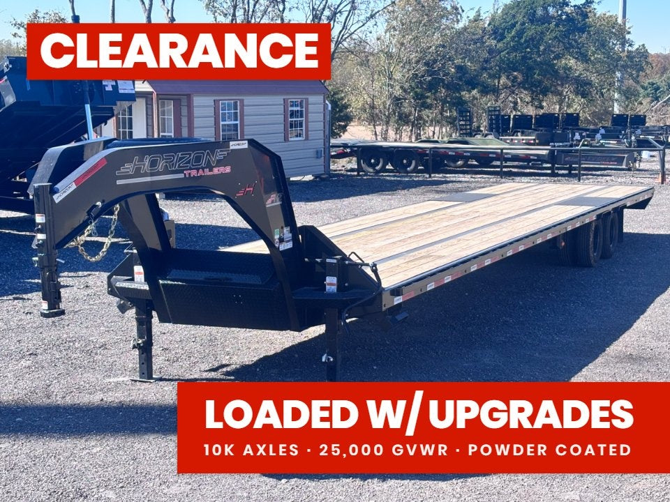 40' FHZ Gooseneck Deckover (2) 10K Axles Straight Deck - Dual Wheel Deckover - DO 10K SD DW - TrailerSwap