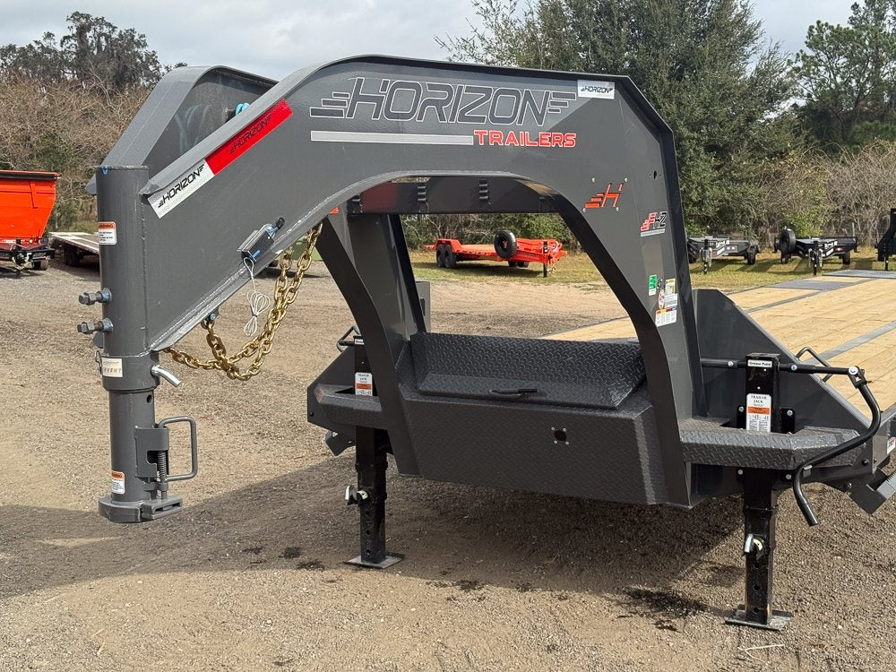 40' FHZ Gooseneck Deckover (2) 12K Axles Mega Ramps 25.9 GVWR - Dual Wheel Deckover - DO 12K MR - TrailerSwap