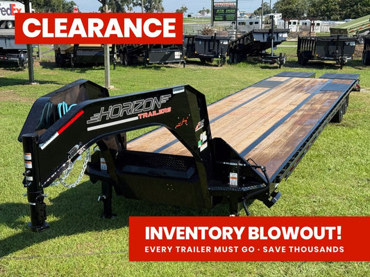 40' FHZ Gooseneck Deckover (2) 12K Axles Mega Ramps 25.9 GVWR - Dual Wheel Deckover - DO 12K MR - TrailerSwap