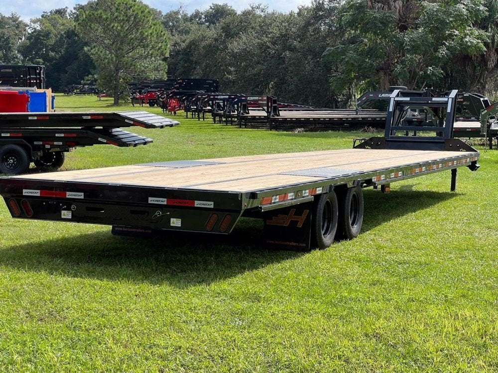 40' FHZ Gooseneck Deckover (2) 12K Axles Straight Deck 25.9 GVWR - Dual Wheel Deckover - DO 12K SD - TrailerSwap