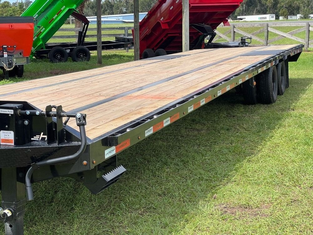 40' FHZ Gooseneck Deckover (2) 12K Axles Straight Deck 25.9 GVWR - Dual Wheel Deckover - DO 12K SD - TrailerSwap
