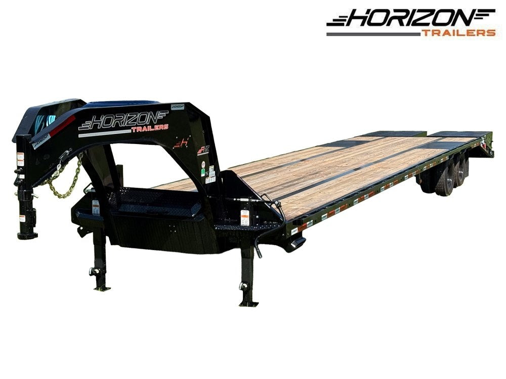 40' FHZ Gooseneck Deckover (2) 10K Axles Mega Ramps - Dual Wheel Deckover - DO 10K MR DW - TrailerSwap
