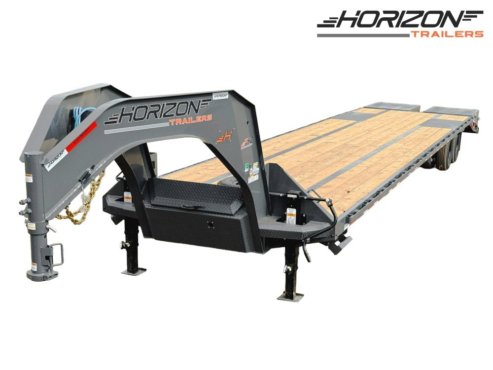 40' FHZ Gooseneck Deckover (2) 12K Axles Mega Ramps 25.9 GVWR - Dual Wheel Deckover - DO 12K MR - TrailerSwap