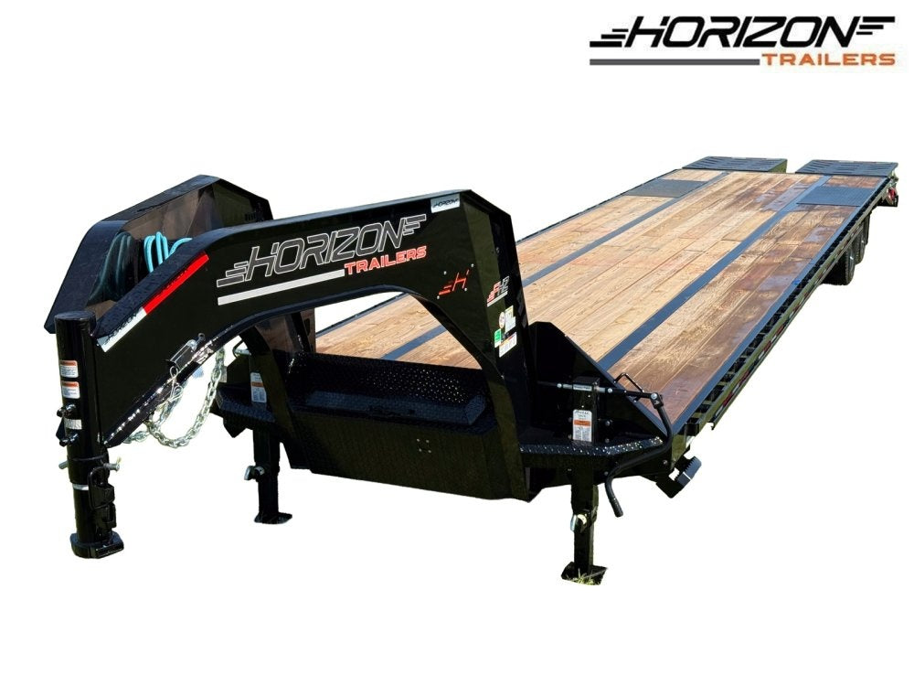40' FHZ Gooseneck Deckover (2) 12K Axles Mega Ramps 25.9 GVWR - Dual Wheel Deckover - DO 12K MR - TrailerSwap