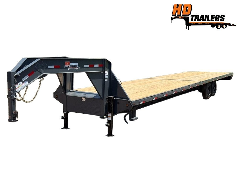 40' HD Hotshot (2) 10k Axles Straight Deck, DERATED Non-CDL 18 Ply Super Singles - Hotshot Non-CDL - DO 10K SD SS - TrailerSwap