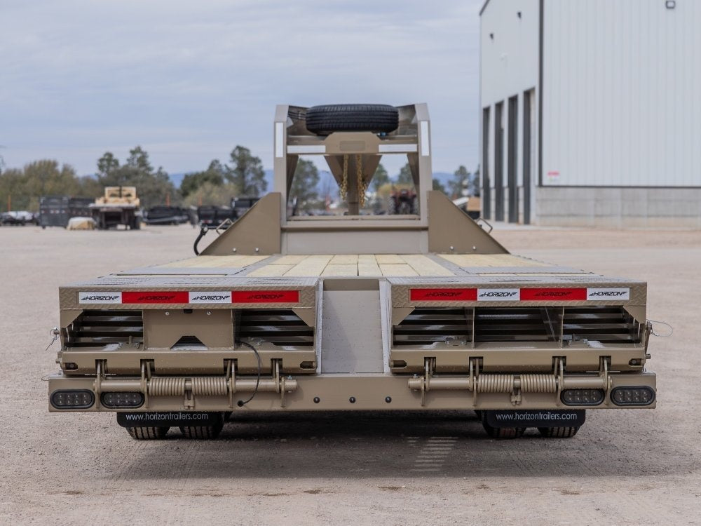 40' Horizon FHZ Gooseneck Dual Wheel Deckover Trailer Mega Ramps - (2) 10K Axles - Dual Wheel Deckover - DO 10K MR DW - TrailerSwap