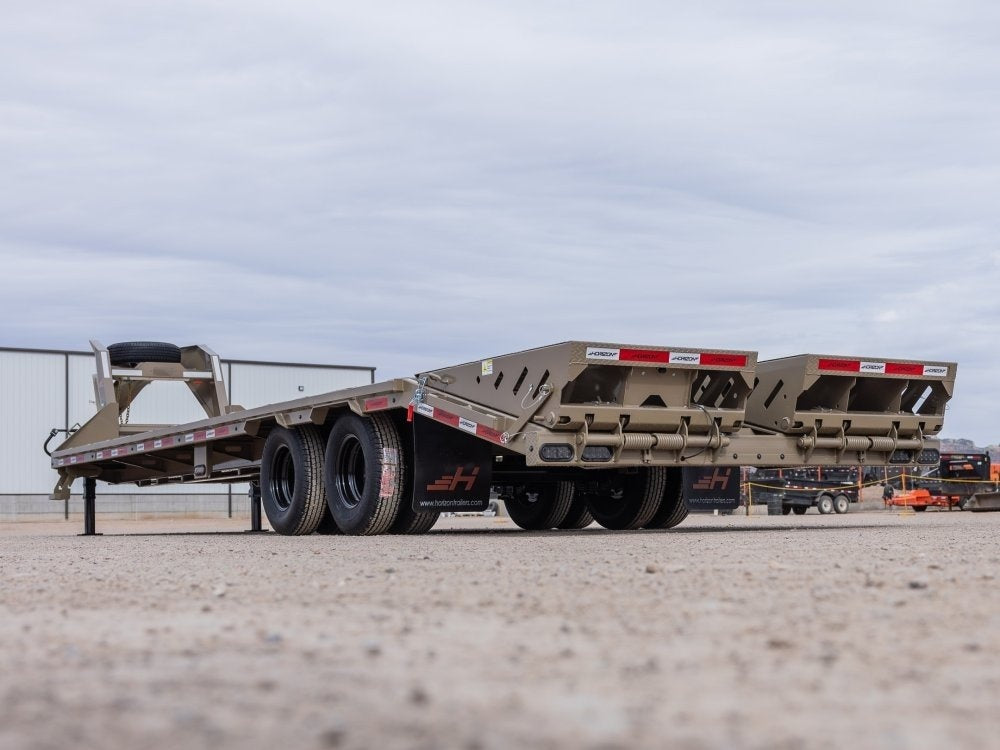 40' Horizon FHZ Gooseneck Dual Wheel Deckover Trailer Mega Ramps - (2) 10K Axles - Dual Wheel Deckover - DO 10K MR DW - TrailerSwap
