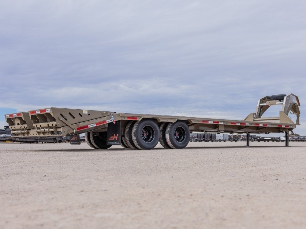 40' Horizon FHZ Gooseneck Dual Wheel Deckover Trailer Mega Ramps - (2) 10K Axles - Dual Wheel Deckover - DO 10K MR DW - TrailerSwap