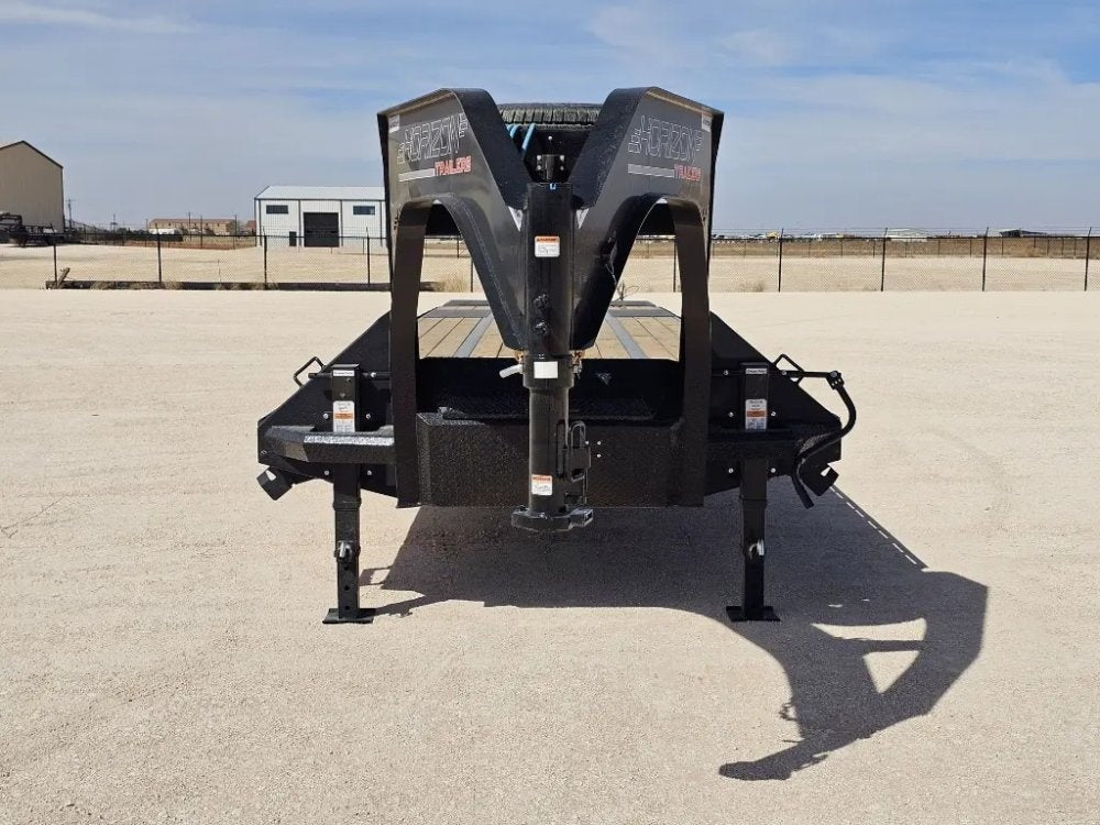 40' Horizon FHZ Gooseneck Dual Wheel Deckover Trailer Mega Ramps - (2) 12K Axles - Dual Wheel Deckover - DO 12K MR - TrailerSwap