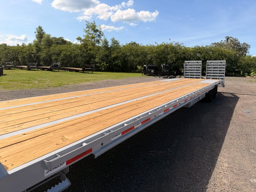 40' Horizon FHZ Gooseneck Dual Wheel Deckover Trailer Mega Ramps - (2) 12K Axles - Dual Wheel Deckover - DO 12K MR - TrailerSwap