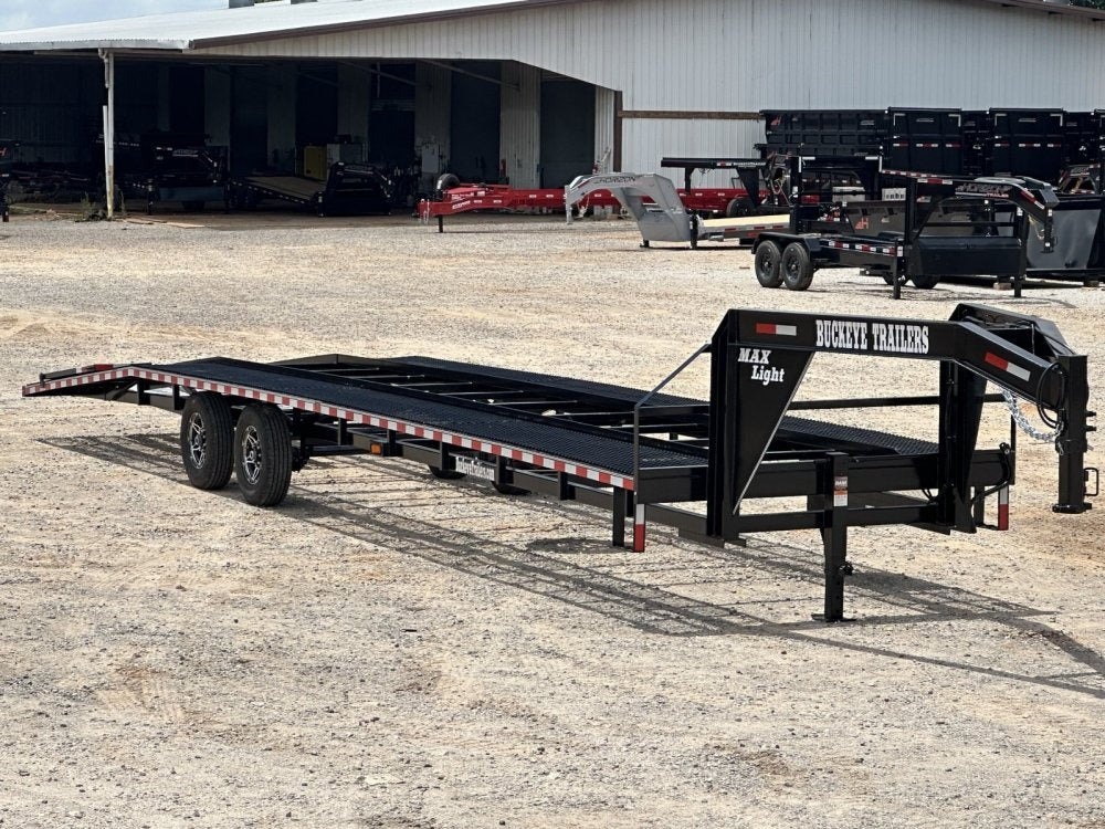 40' Max Lite Gooseneck Mesh Car Hauler (2) 8K Axles 102" Wide - Truck & Van Trailers - Multi Car Haulers - TrailerSwap