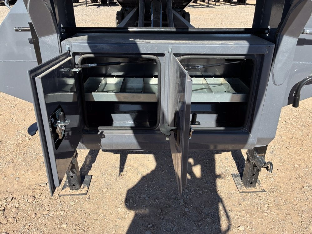 40' RawMaxx CNX Gooseneck Dual Wheel Deckover Tilt Trailer - (2) 10K Axles - Container Tilt - Deckover Tilt - TrailerSwap