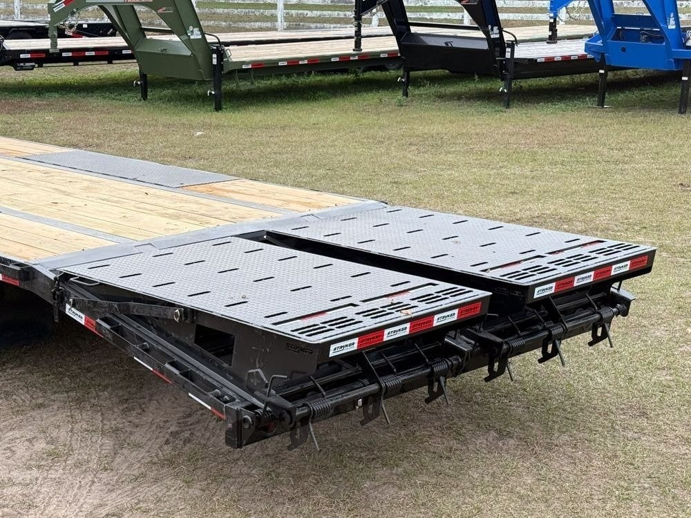40' Stryker Gooseneck (2) 10K Axles Mega Ramps 18 Ply Tires - Derated - Hotshot Non-CDL - DO 10K MR SS - TrailerSwap