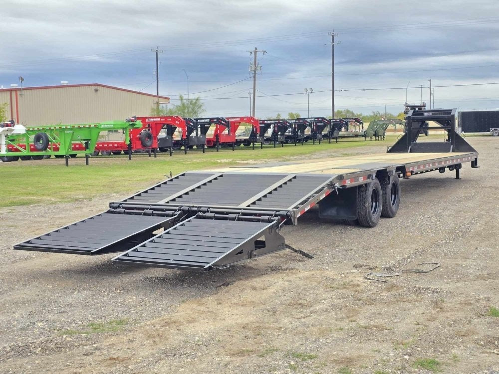 40' Stryker Gooseneck (2) 12K Axles Mega Ramps Dual Wheels - Dual Wheel Deckover - DO 12K MR - TrailerSwap