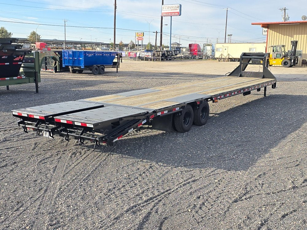40' Stryker Gooseneck Dual Wheel Deckover Trailer Mega Ramps - (2) 10K Axles - Dual Wheel Deckover - DO 10K MR DW - TrailerSwap