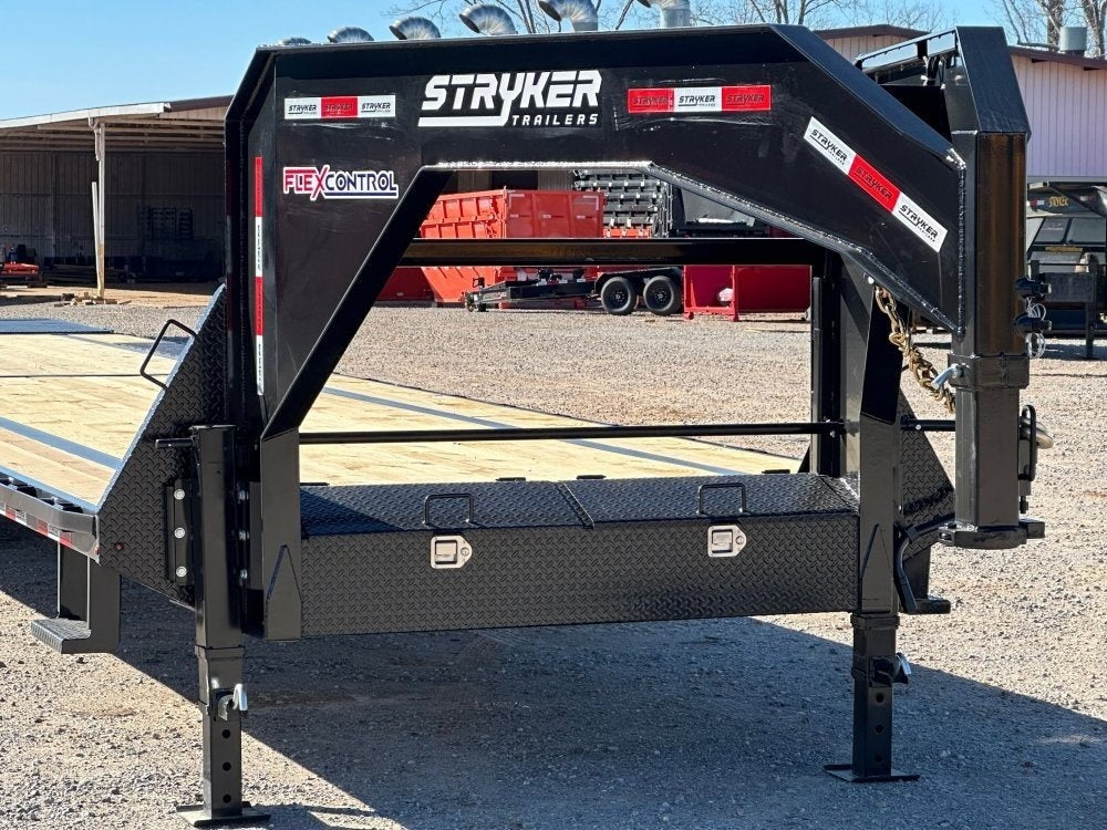 40' Stryker Gooseneck Hotshot Non-CDL Deckover Trailer Mega Ramps - (2) 7K Axles - Hotshot Non-CDL - DO 7K MR - TrailerSwap