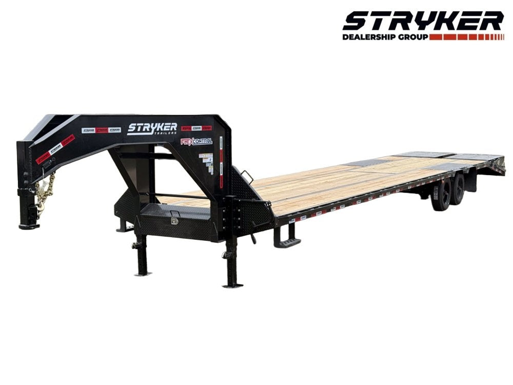 40' Stryker Gooseneck Hotshot Non-CDL Deckover Trailer Mega Ramps - (2) 7K Axles - Hotshot Non-CDL - DO 7K MR - TrailerSwap