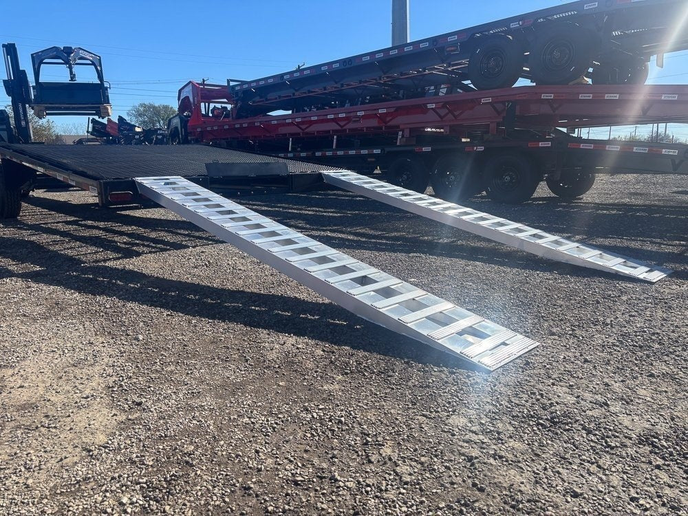 40' Stryker Gooseneck Mesh Deck Multi Car Hauler - (2) 8k Axles - 12k GVWR Derated - Truck & Van Trailers - TrailerSwap