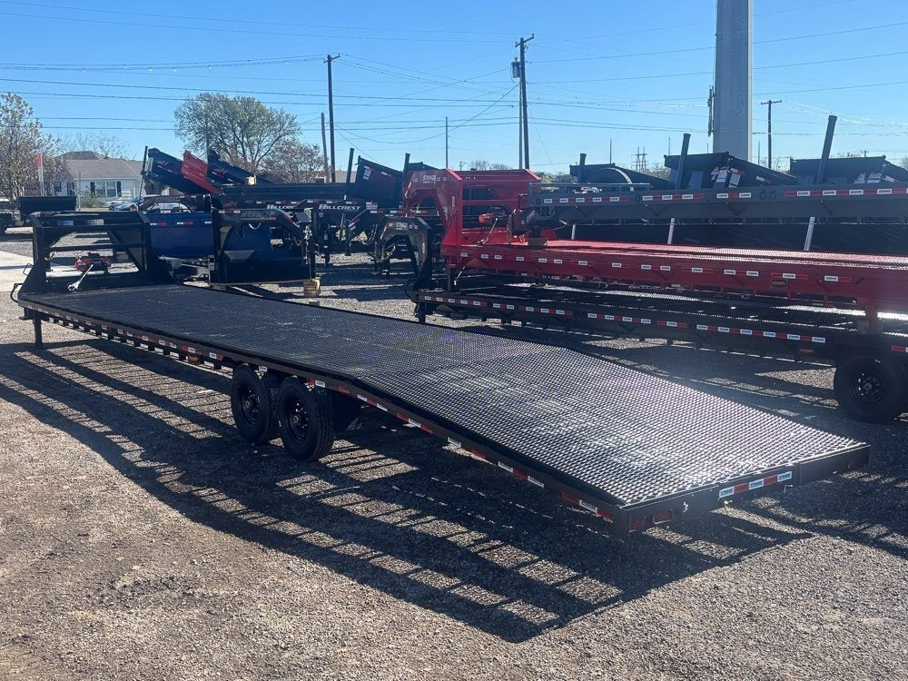 40' Stryker Gooseneck Mesh Deck Multi Car Hauler - (2) 8k Axles - 12k GVWR Derated - Truck & Van Trailers - TrailerSwap