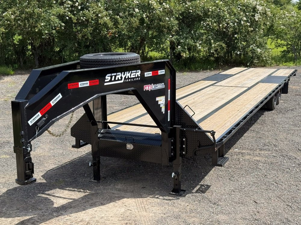 40' Stryker Hotshot Elite Gooseneck Trailer Straight Deck - (2) 10k Axles - Derated 12k GVWR - Hotshot Non-CDL - DO 10K SD SS - TrailerSwap
