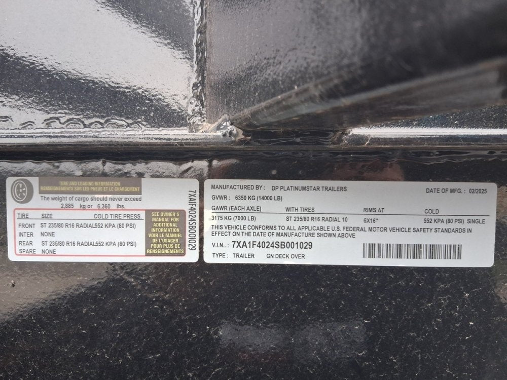 40' x 102" DP Platinum Star Trailers Deckover Trailers - Hotshot Non-CDL - TrailerSwap