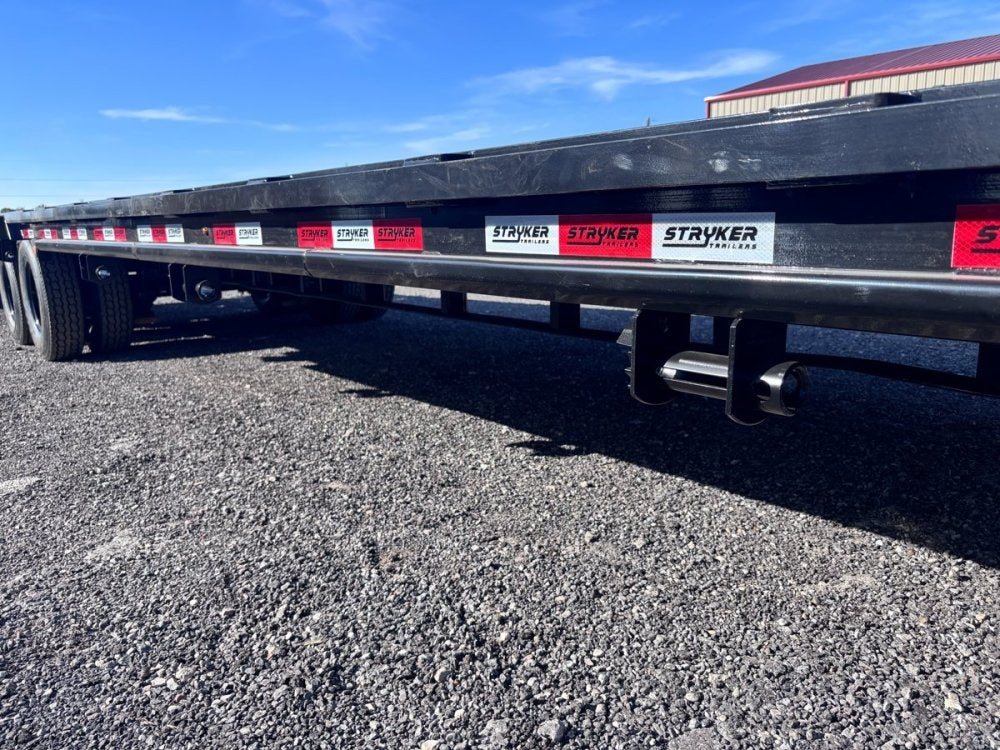 32' Stryker Gooseneck Dual Wheel Deckover Trailer Mega Ramps - (2) 12K Axles 3783