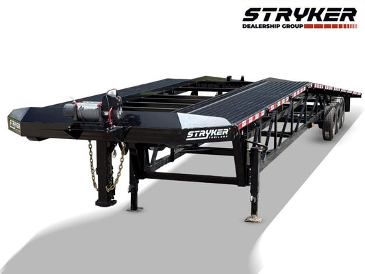 50' Stryker Gooseneck Wedge 3 Car Hauler - (3) 7k Axles Derated 4588