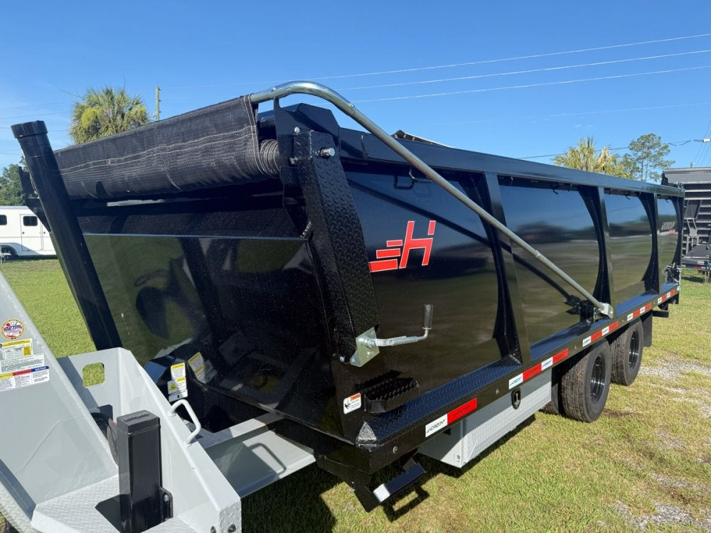 20 Horizon HZH Gooseneck Dump Trailer 48" Side Walls Hydraulic Jacks - (2) 12K Axles 016718