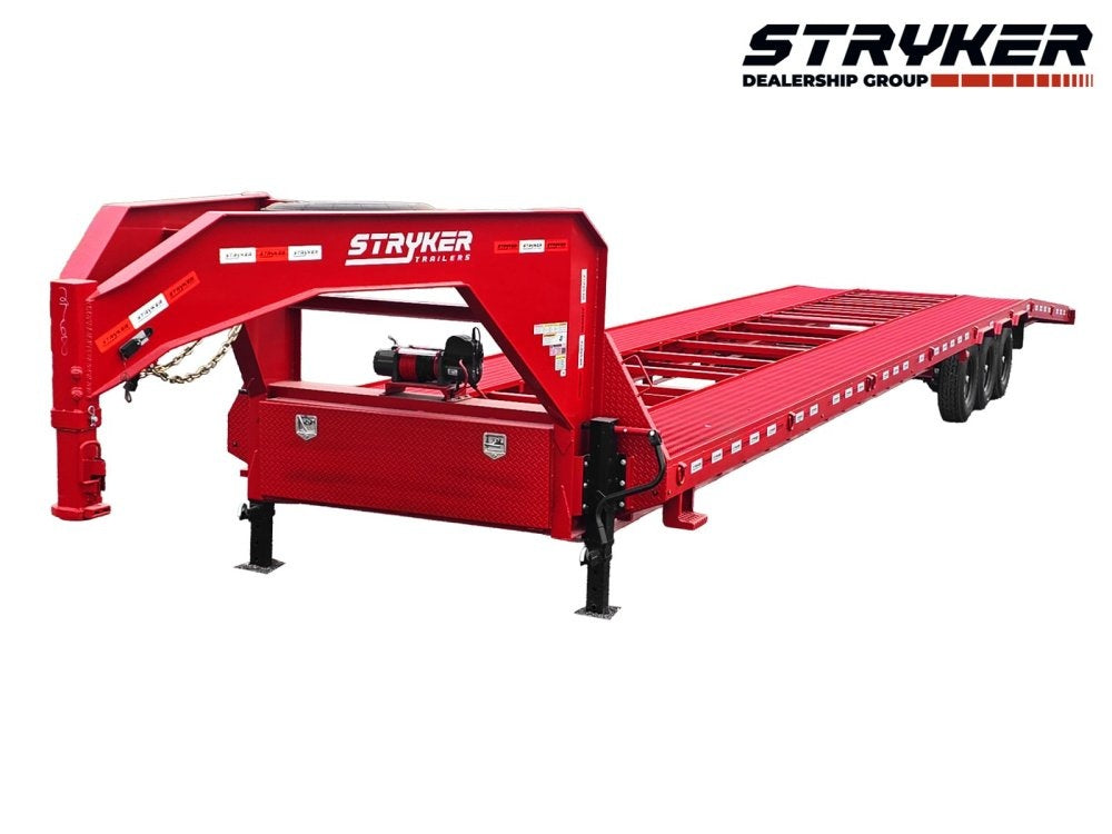 44' Mesh Deck (3) 7k Axles - 12k GVWR Derated- 14 Ply Tires w/Spare - 10' Aluminum Ramps - Warrior W - Truck & Van Trailers - Truck & Van Trailers - TrailerSwap