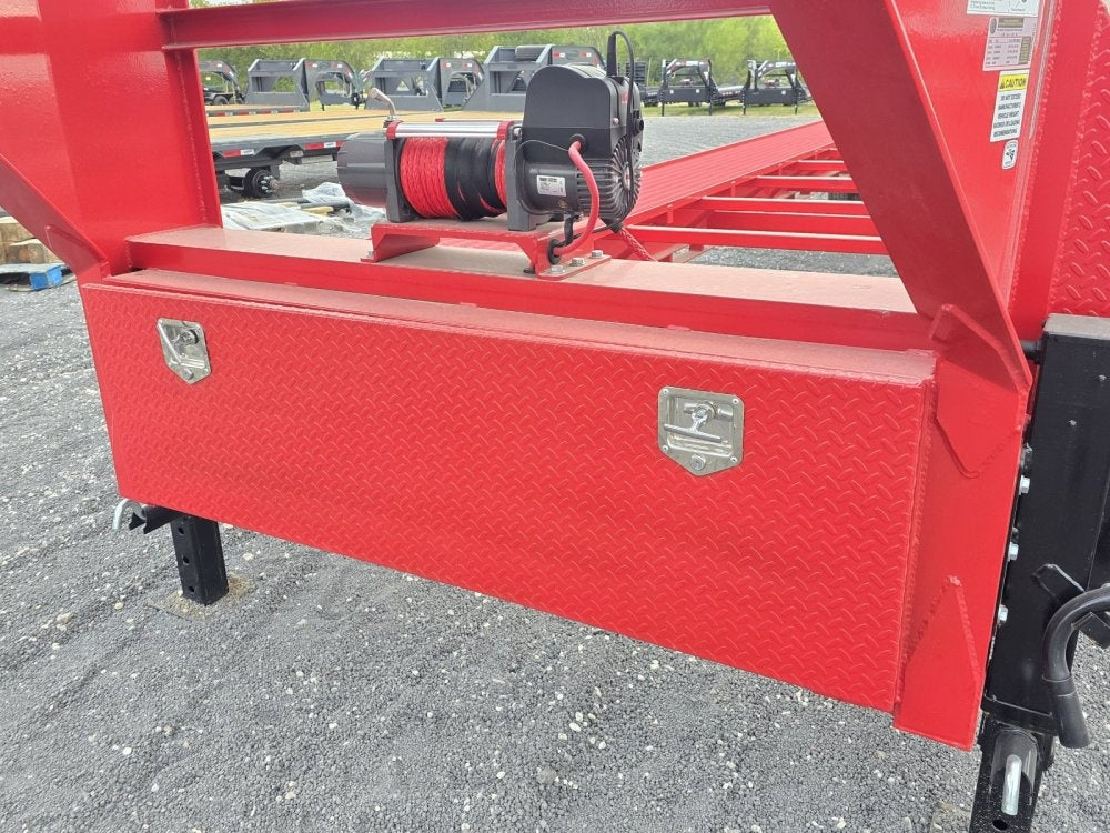 44' Mesh Deck (3) 7k Axles - 12k GVWR Derated- 14 Ply Tires w/Spare - 10' Aluminum Ramps - Warrior W - Truck & Van Trailers - Truck & Van Trailers - TrailerSwap