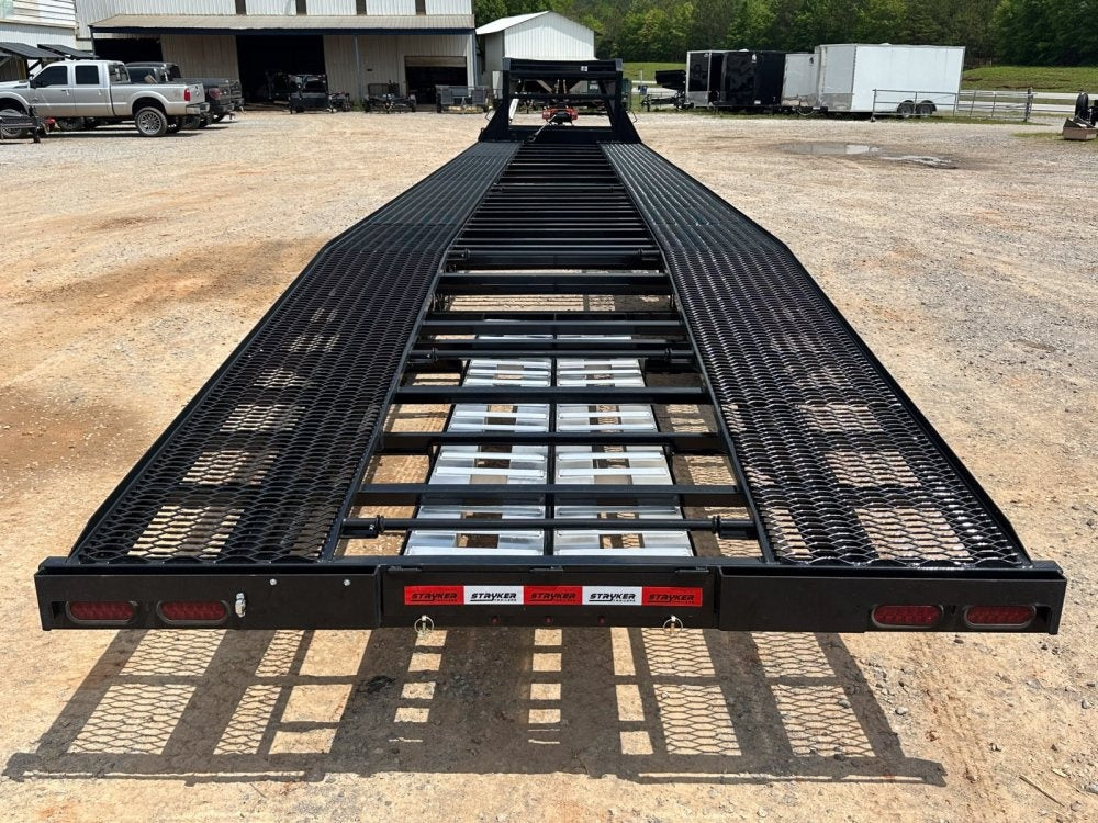 44' Mesh Deck (3) 7k Axles - 12k GVWR Derated- 14 Ply Tires w/Spare - 10' Aluminum Ramps - Warrior W - Truck & Van Trailers - Multi Car Haulers - TrailerSwap