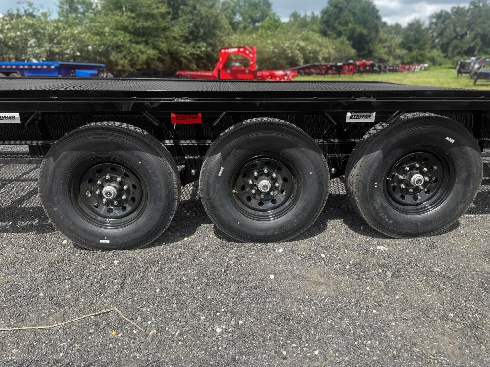 44' Stryker Gooseneck Full Width Mesh Deck Multi Car Hauler (3) 7k Axles - 12k GVWR Derated - Truck & Van Trailers - TrailerSwap