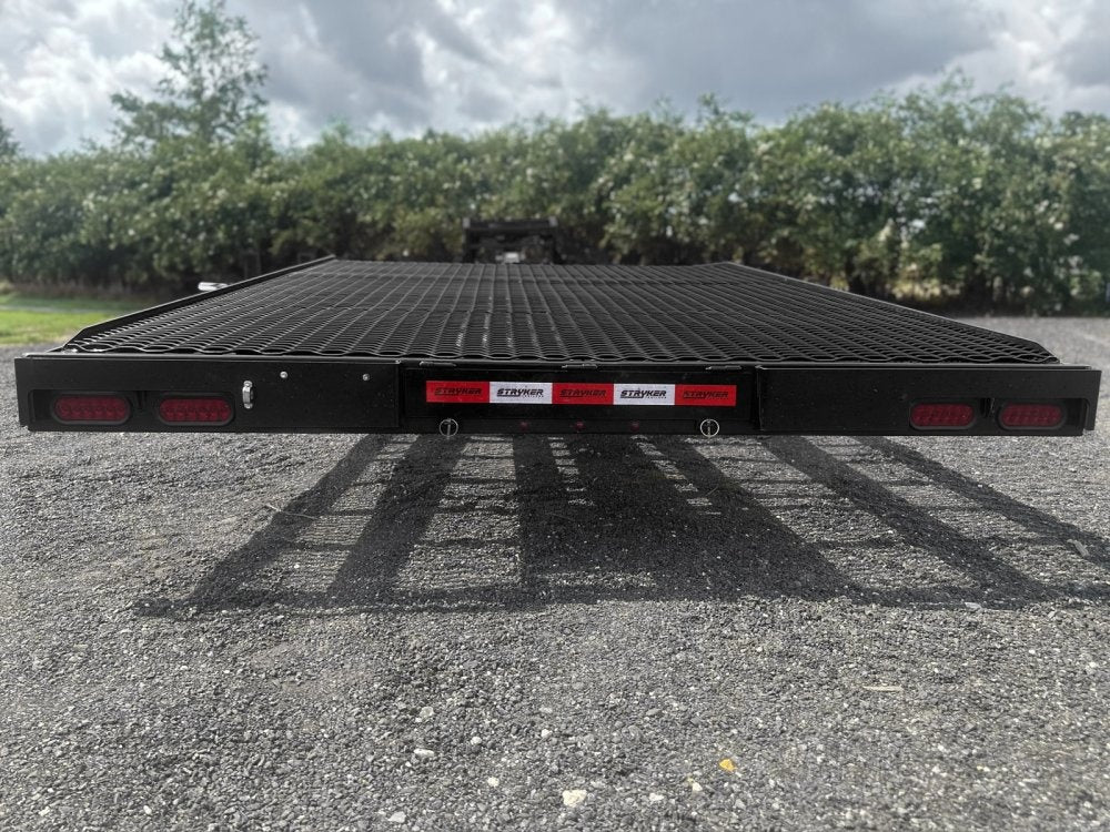 44' Stryker Gooseneck Full Width Mesh Deck Multi Car Hauler (3) 7k Axles - 12k GVWR Derated - Truck & Van Trailers - TrailerSwap