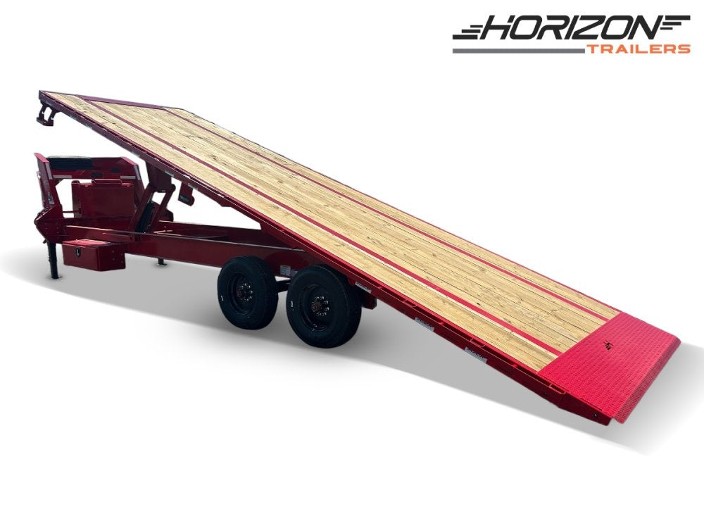 28' Horizon FFT Gooseneck Full Deckover Tilt Trailer - (2) 10K Axles 016937