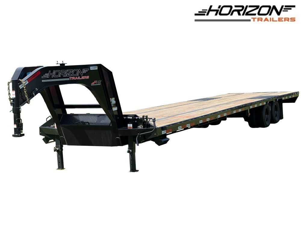 40' FHZ Gooseneck Deckover (2) 12K Axles Straight Deck 25.9 GVWR 13437