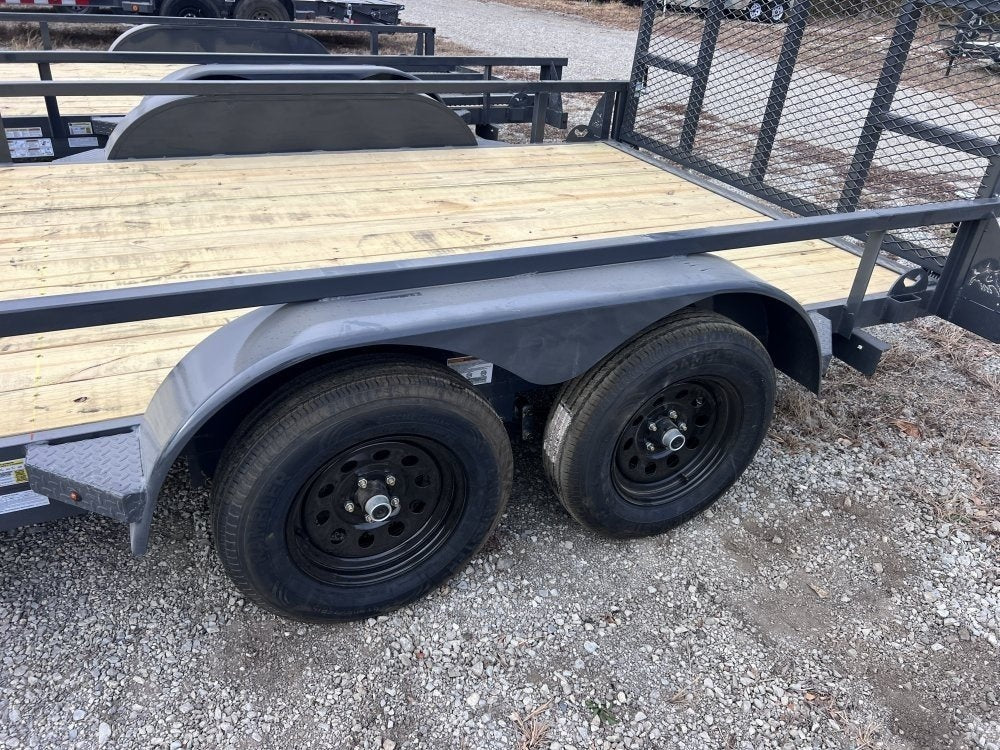 14' x 83" Iron Bull UTB Bumper Pull Utility Trailer - (2) 3,500 lb Axles 112464