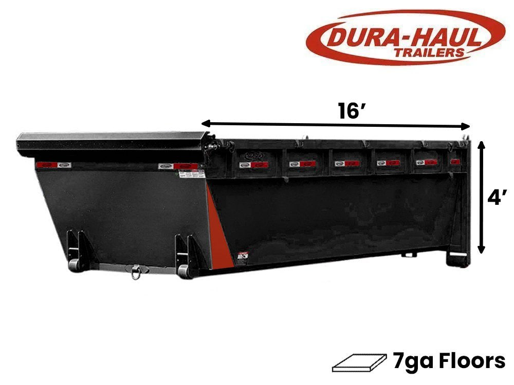 16' Roll Off Bin - 4' Side Wall - 7 Gauge Floor 0112-1